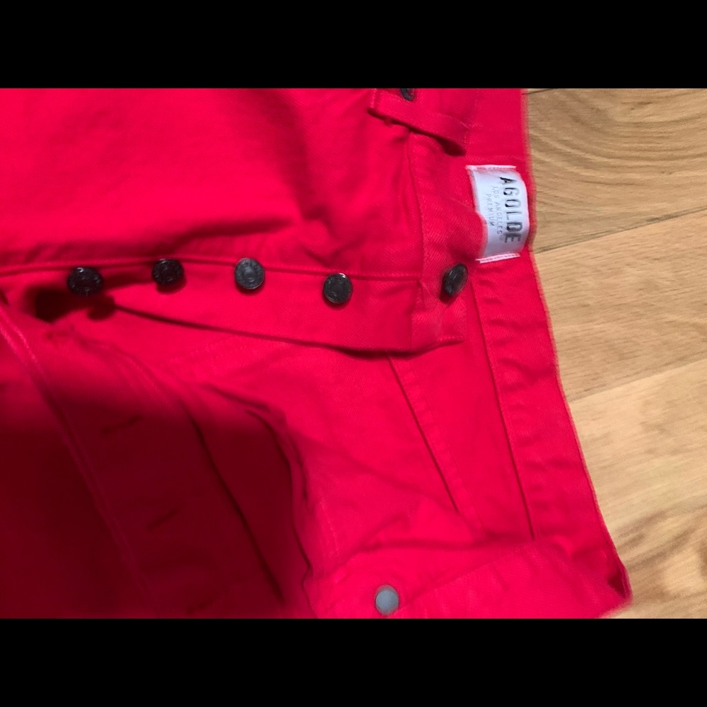 AGOLDE RED Jeans size 31